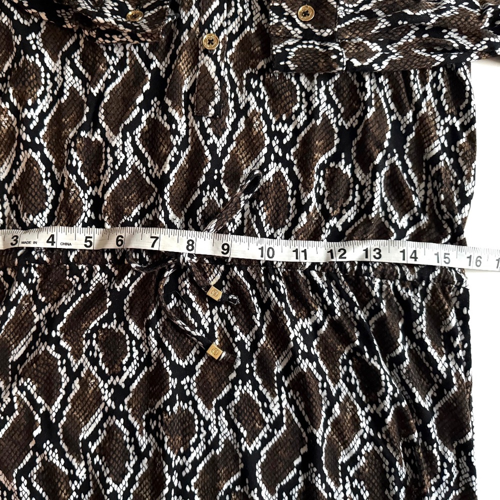 Michael Kors Size Small Snake Python Midi Dress G… - image 5